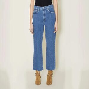 LE JEAN MIA RELAXED STRAIGHT JEANS DESERT CRYSTAL